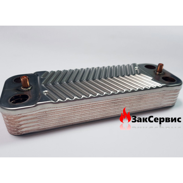 Вторинний теплообмінник 12 пластин на газовий котел Demrad Aden BKB/HKB 124,Nitron HK/BK 124 3003200025
