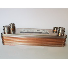 Теплообмінник вторинний Vaillant Turbomax Plus/Pro, VUW 12 пластин 065131-analog